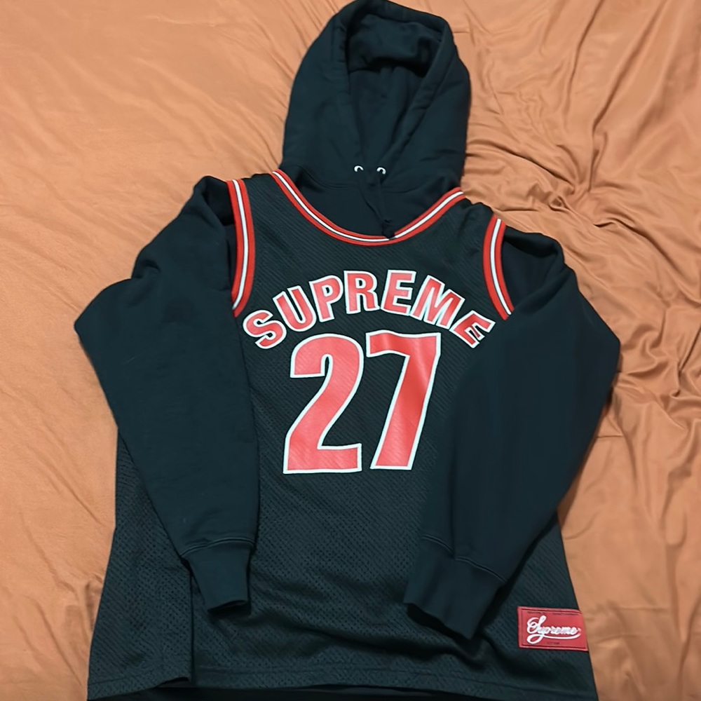 Supreme Basketball Jersey Hoodie
